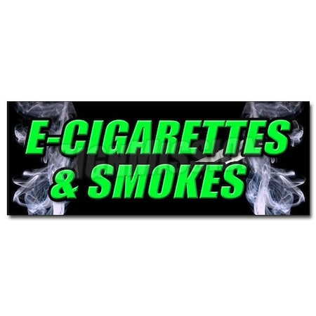 Signmission E-CIGS & SMOKES DECAL sticker bubblers rolling paper e cigarettes vaporize, D-12 E-Cigs & Smokes D-12 E-Cigs & Smokes